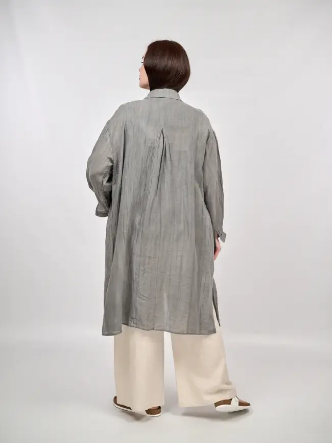 Рубашка-кардиган 2508 Размер 50-58 фото 19