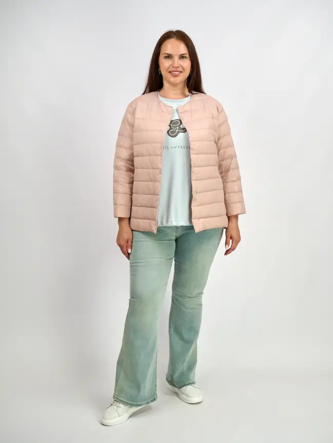 Легкая пуховая куртка 8802 фото 130