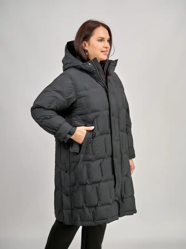 Пальто 4395 Размеры 48-56 фото 5