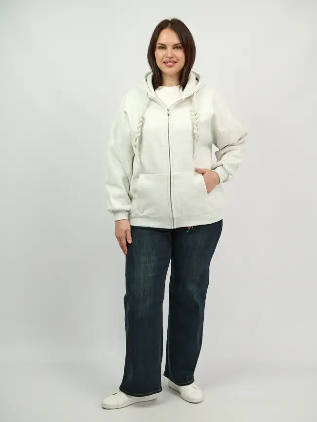 Худи зип утепленное оверсайз размер 50-58 506 фото 156