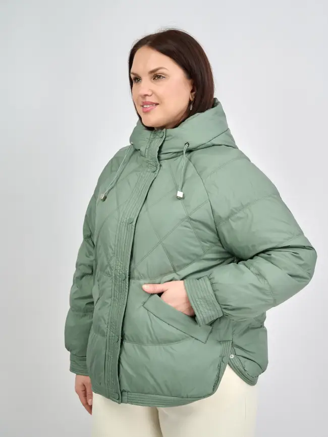 Пуховая куртка ЭттоПлюс 2553 Размер 48-52 фото 63