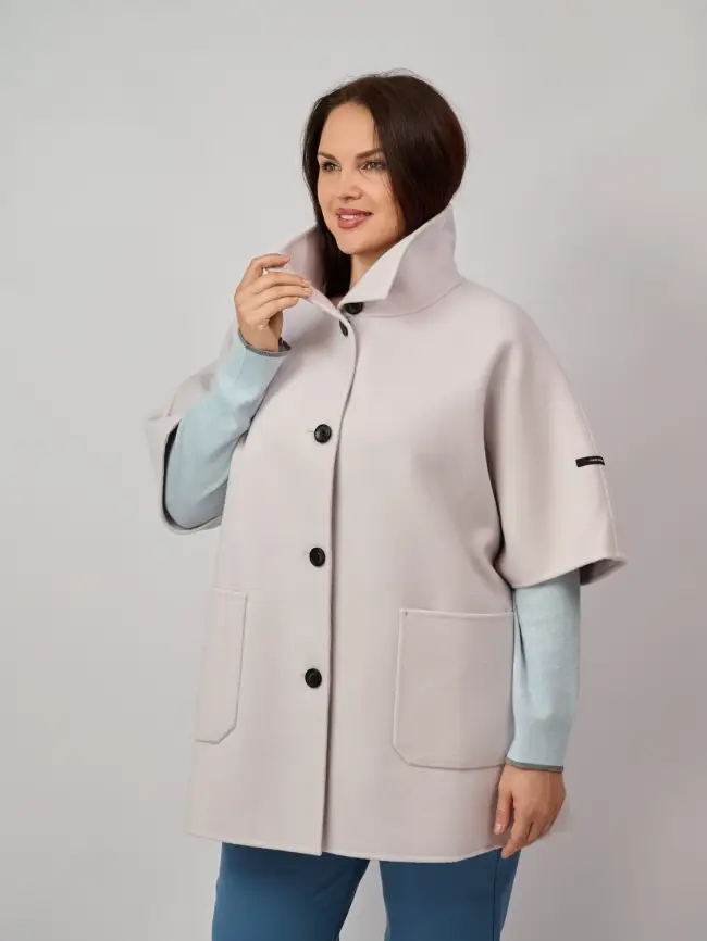 Пальто шерсть 0718 Размер 50-58 фото 47