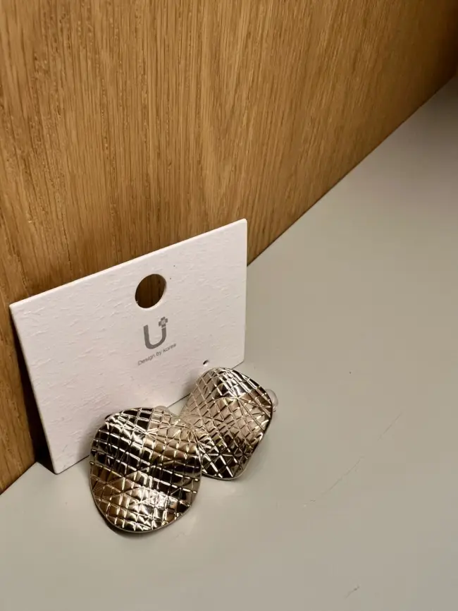 Серьги изогнутый круг Б560043 фото 3