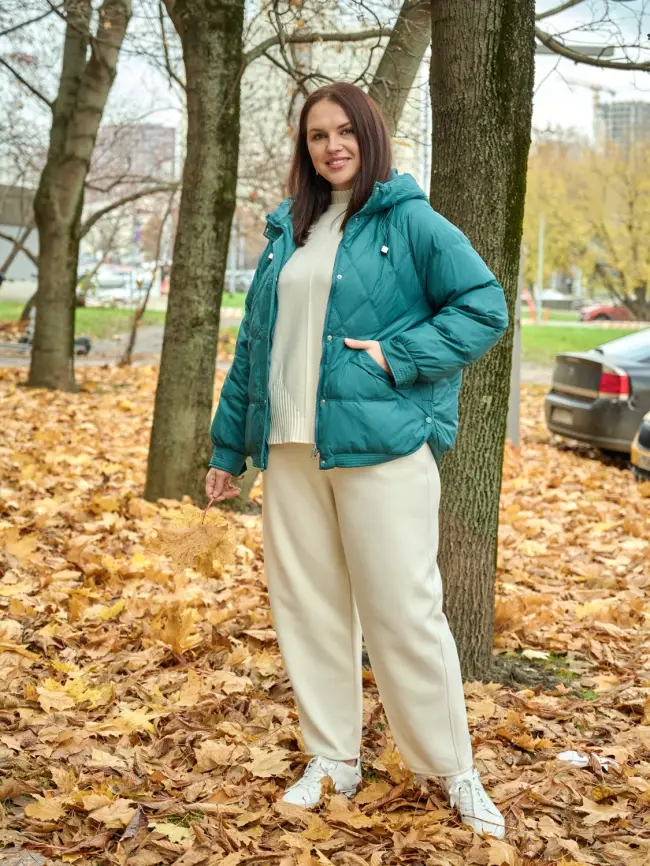 Пуховая куртка ЭттоПлюс 2553 Размер 48-52 фото 159