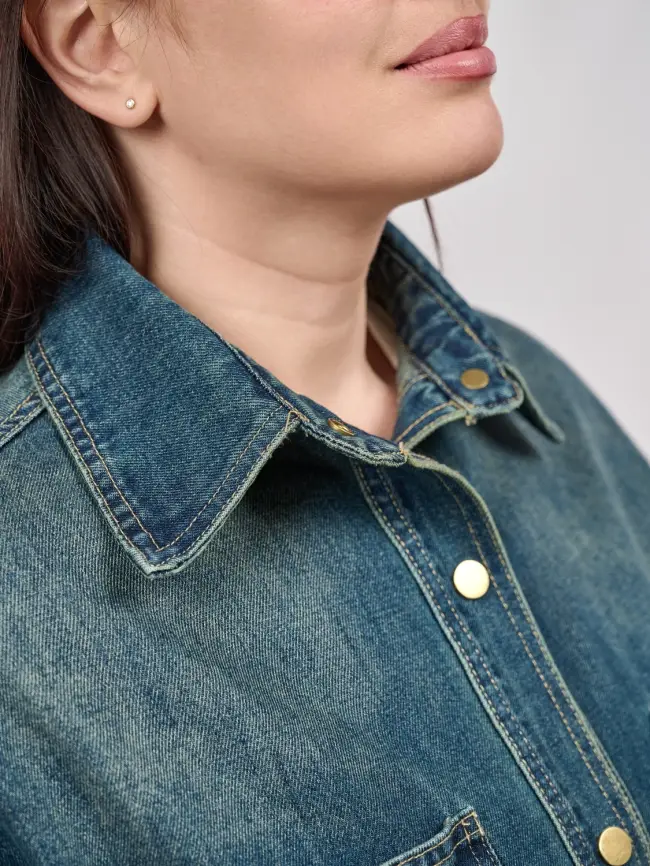 Куртка джинсовая 65227 Размер 48-56 фото 25