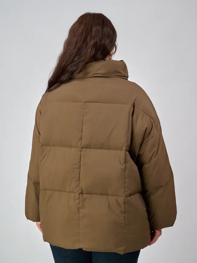 Пуховик женский с шарфом 8358 Размер 50-58 фото 85