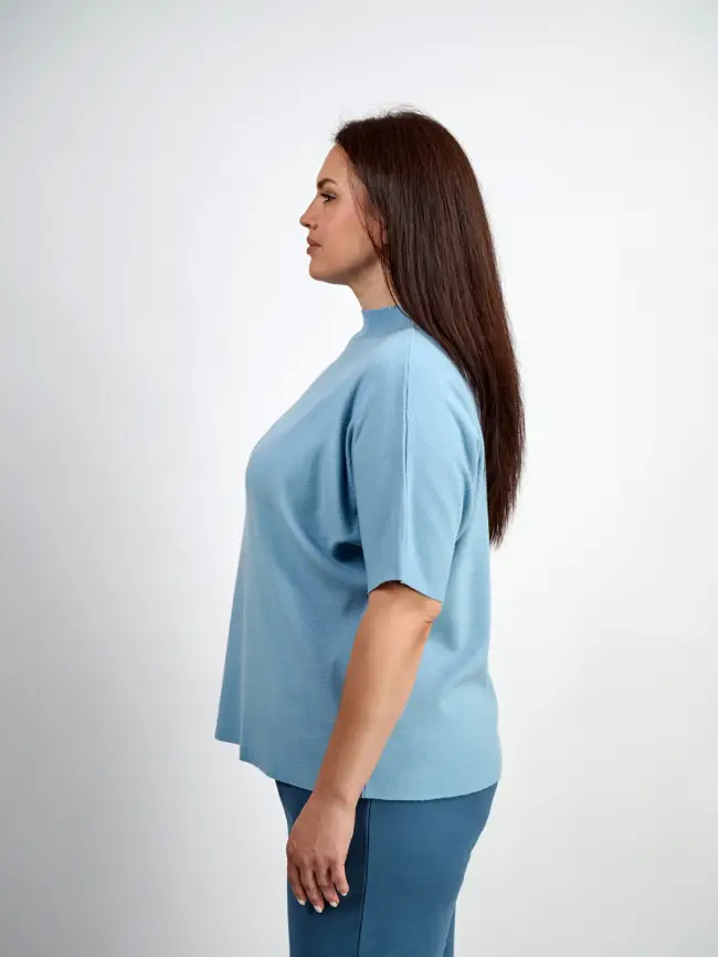 Джемпер короткий рукав ЭттоПлюс 707 Размер 50-58 фото 92