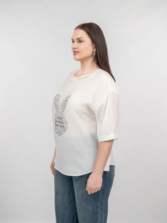 Футболка "Зайчик" 6928 фото 4