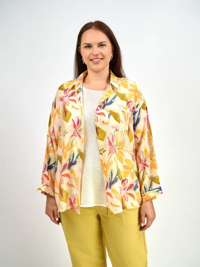 Блуза ЭттоПлюс 0022 Размеры 50-58 фото 1