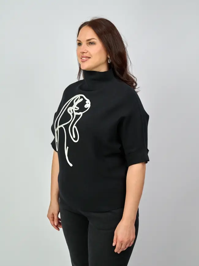 Джемпер "Девушка" 0921 Размер 46-54 фото 18