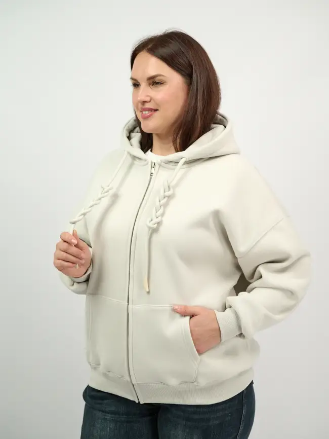 Худи зип утепленное оверсайз размер 50-58 506 фото 205