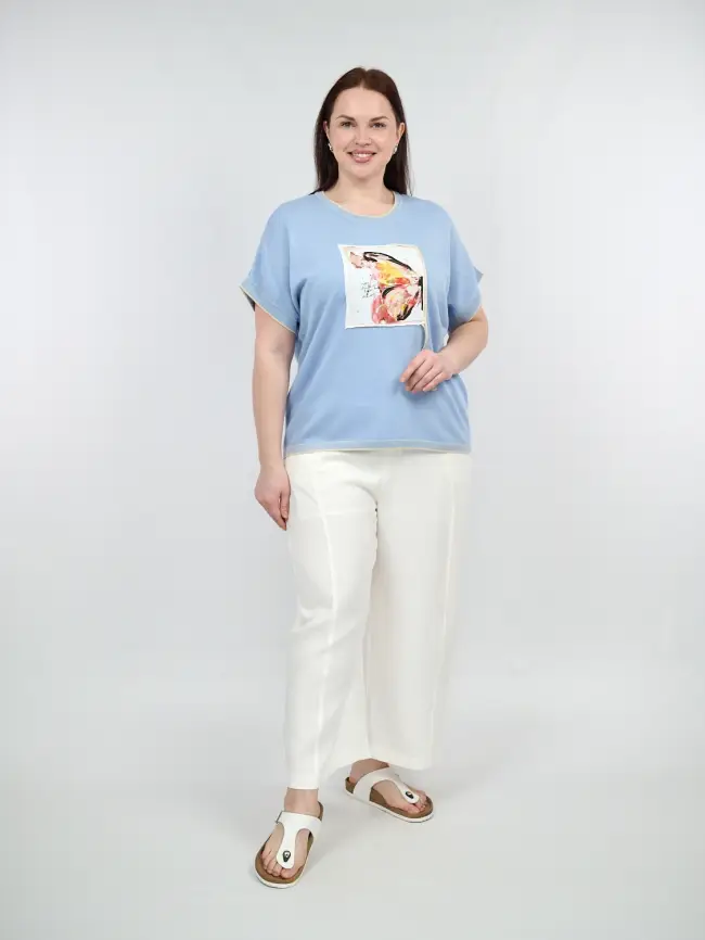 Брюки палаццо 38317 размер 54- 58 фото 5