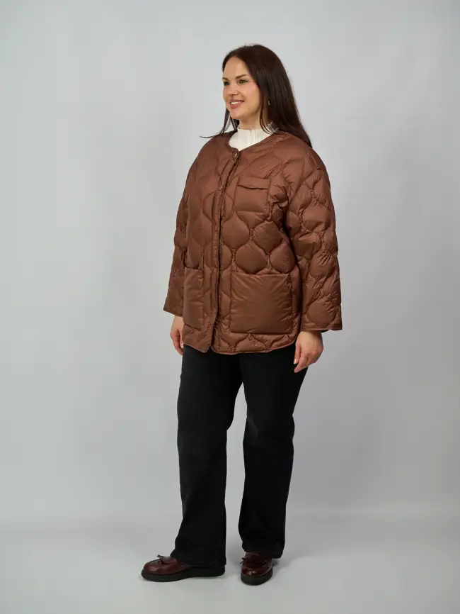 Куртка лёгкая без капюшона 2207 Размер 48-54 фото 34