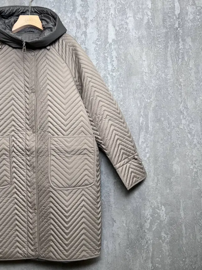Пальто стеганое 76809 Размеры 52-58 фото 9