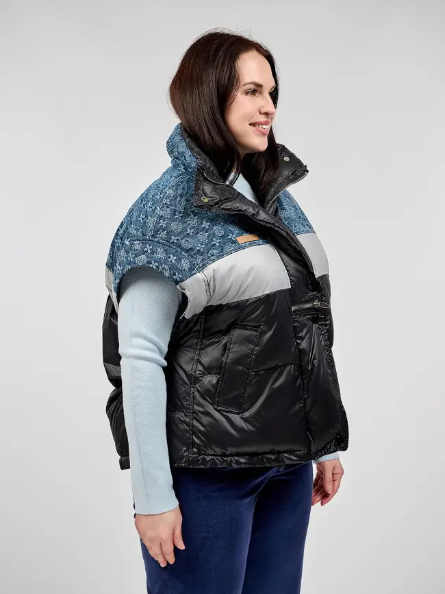 Жилет на двух молниях 1219 Размер 48-58 фото 28