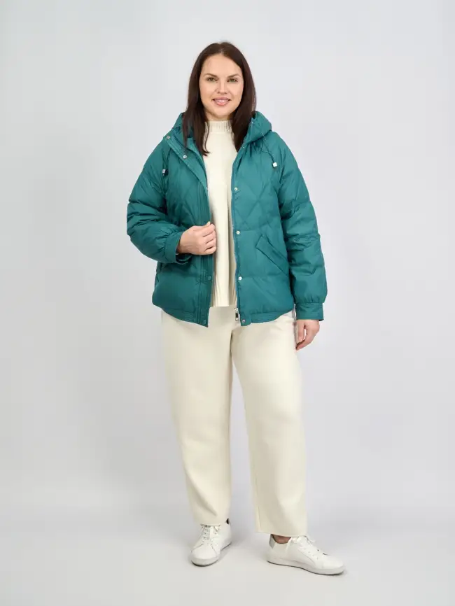 Пуховая куртка ЭттоПлюс 2553 Размер 48-52 фото 164