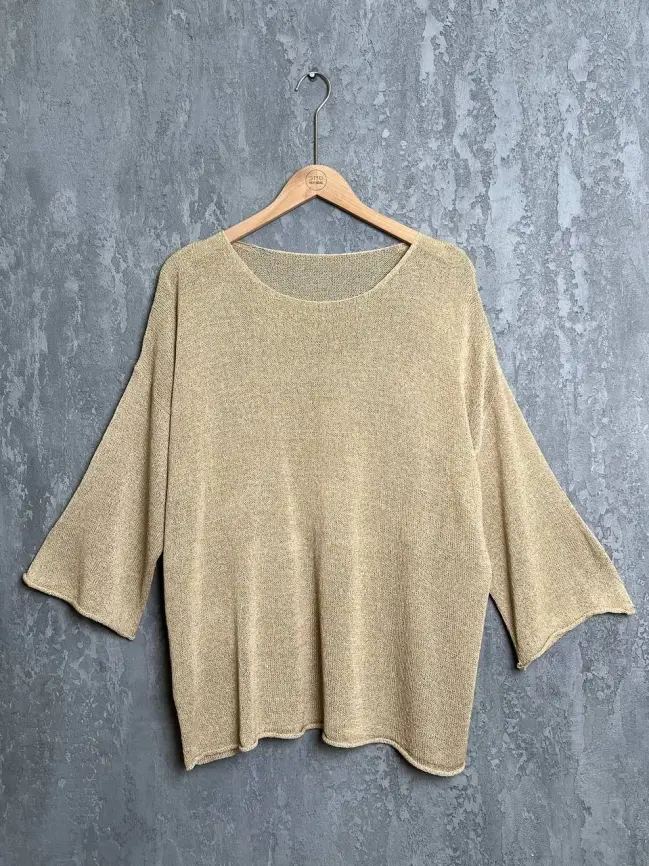 Джемпер облегченный в полоску ЭттоПлюс 25107 Размер 54-58 фото 14