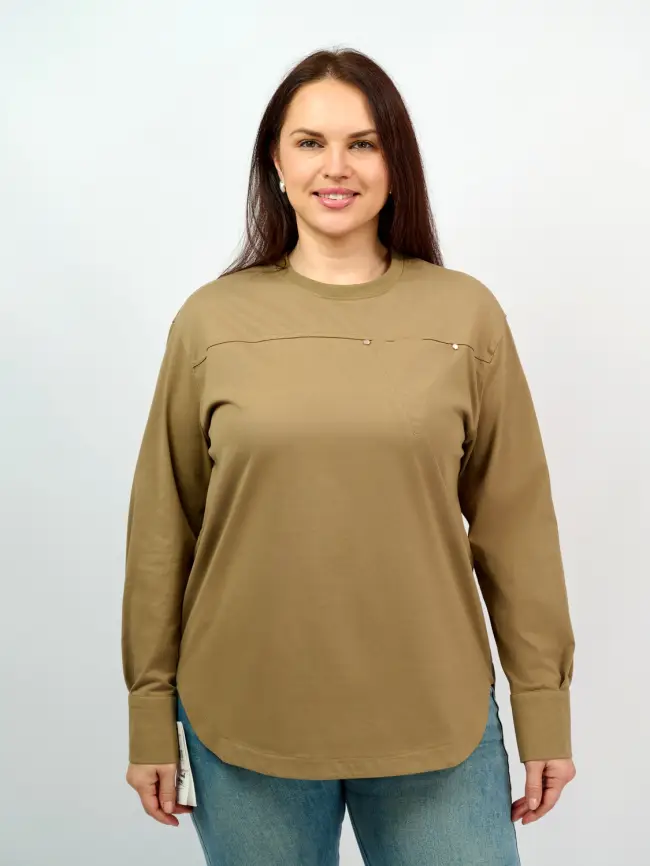 Лонгслив 8132 Размер 48-54 фото 1