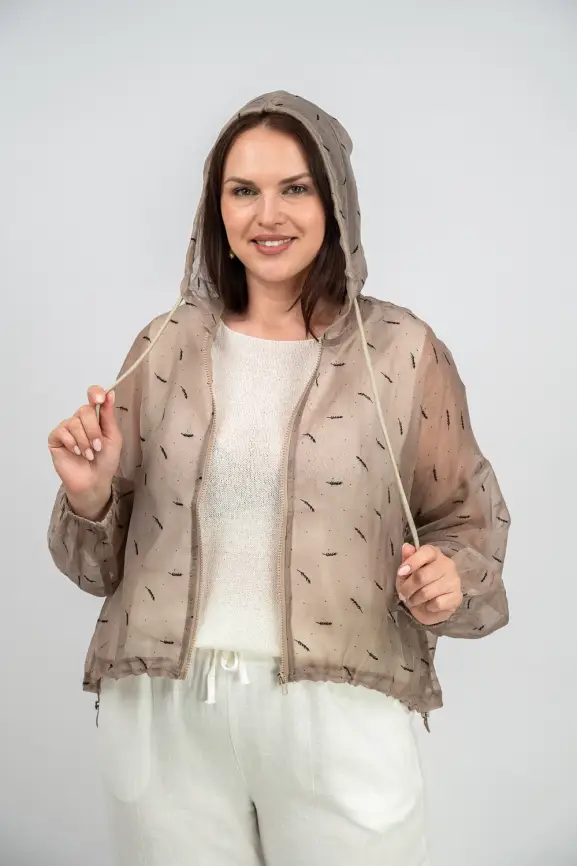 Ветровка-пыльник с принтом 6717 фото 13