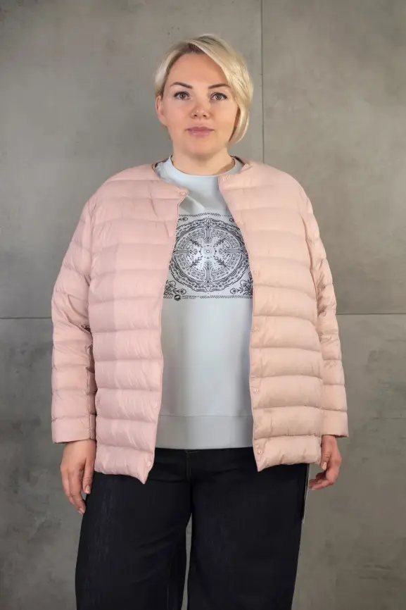 Легкая пуховая куртка 8802 фото 145