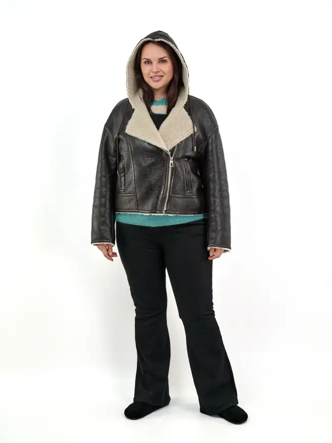 Дубленка авиатор 18926 Размер 50-54 фото 1