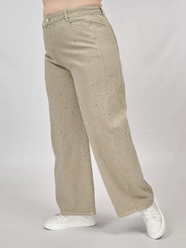 Джинсы в стразах 6788 Размеры 52-58 фото 39