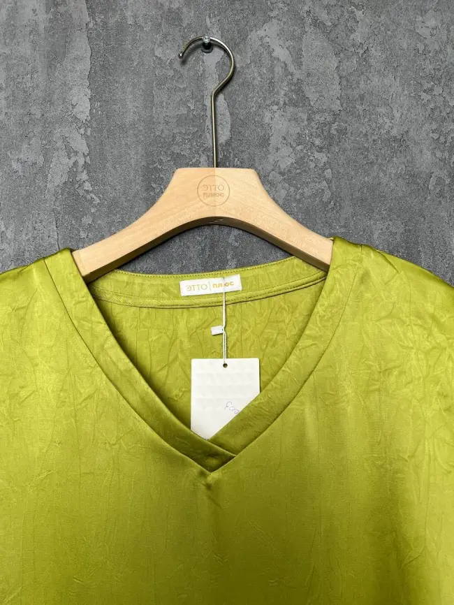 Блуза с v-вырезом ЭттоПлюс 1003 Размеры 50-58 фото 55