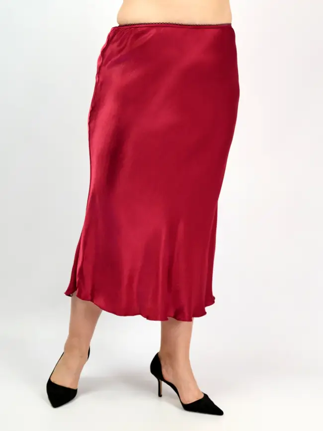 Юбка атлас 9298-1 Размер 48-56 фото 122