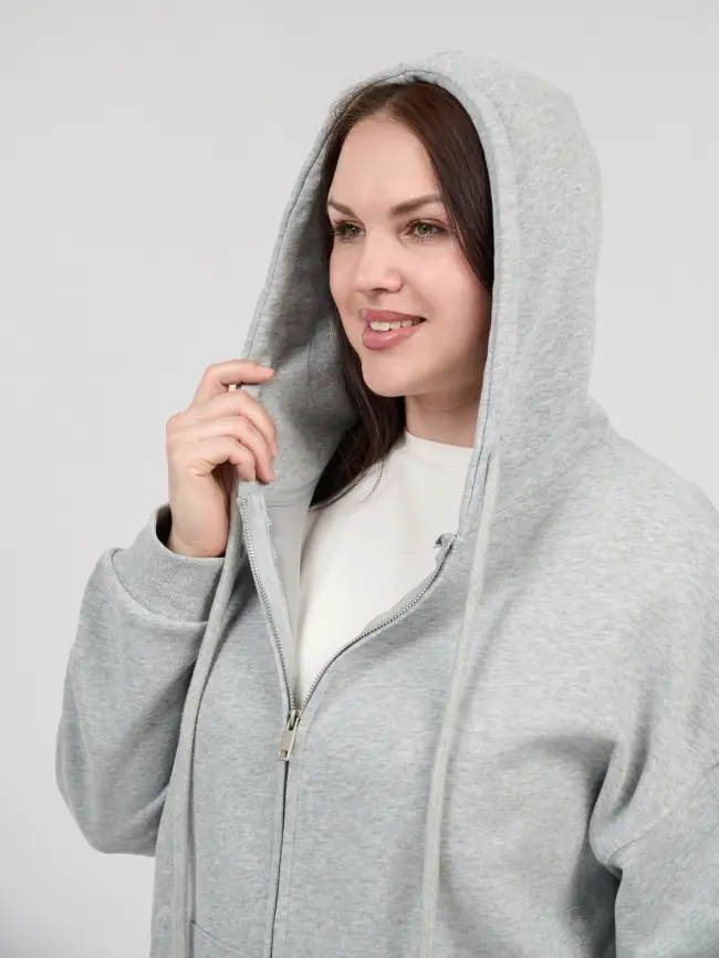 Худи зип оверсайз 505 Размер 50-58 фото 112