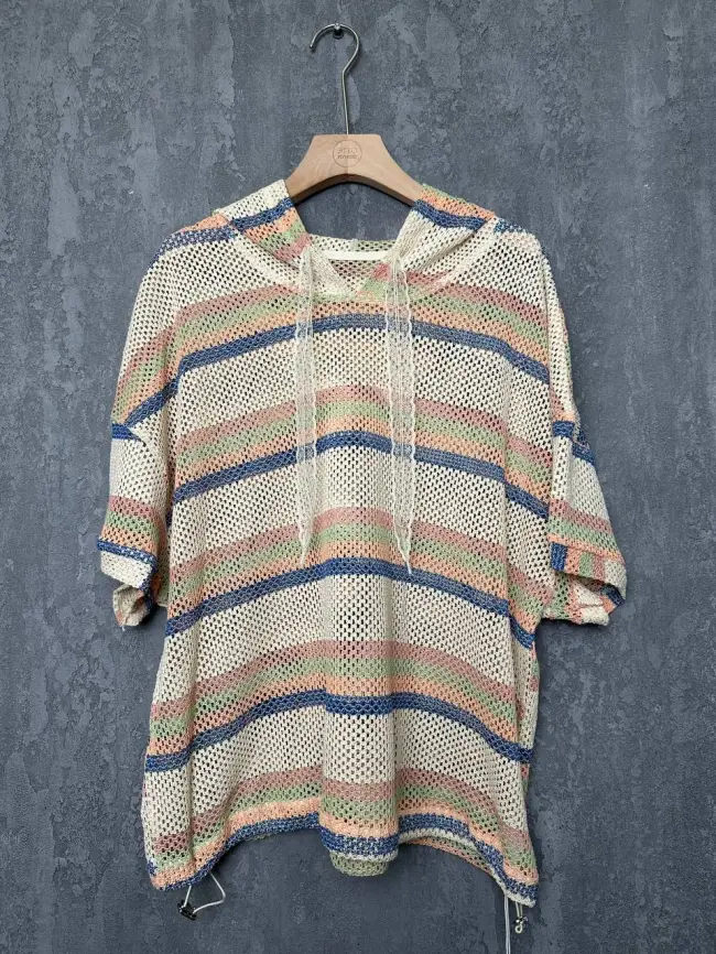 Толстовка сетка с капюшоном 87063 фото 7