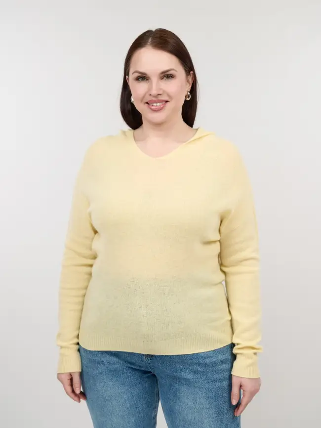 Шерстяной джемпер с капюшоном 25676 Размер 46-54 фото 24