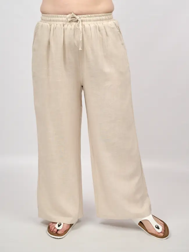 Палаццо лен 25002-2 Размер 54-58 фото 11