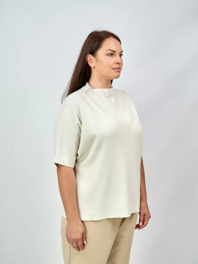 Джемпер короткий рукав ЭттоПлюс 707 Размер 50-58 фото 13