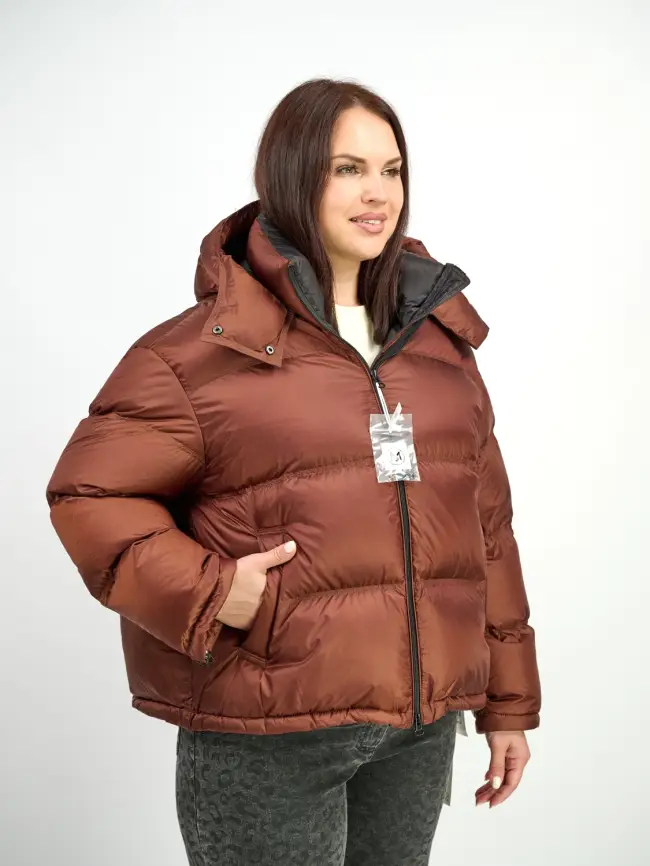 Пуховик зимний короткий 9903 Размер 50-58 фото 29