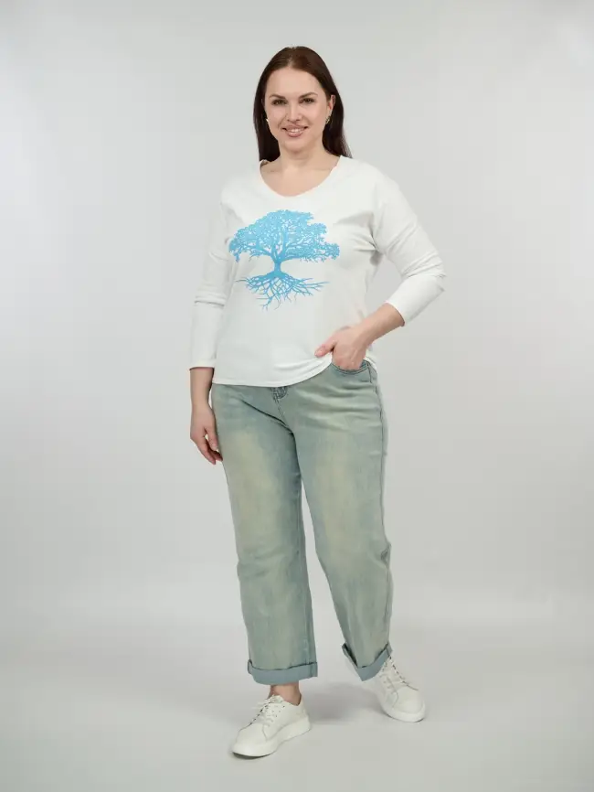 Джинсы с отворотом 36581 фото 8