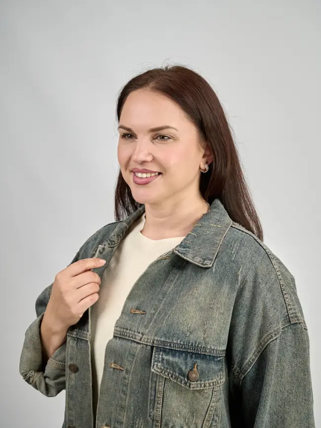 Куртка джинсовая 25163 Размер 54-60 фото 3