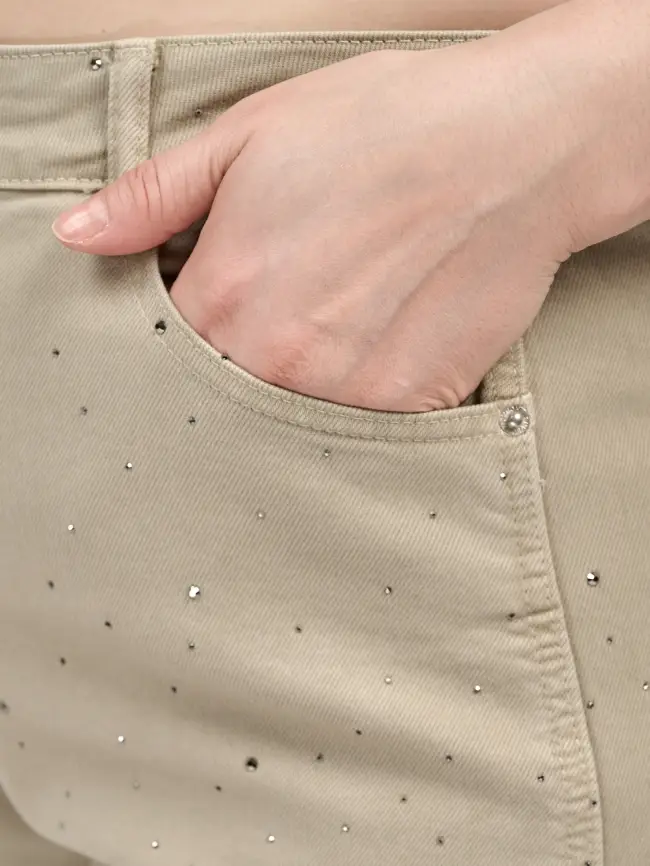 Джинсы в стразах 6788 Размеры 52-58 фото 35