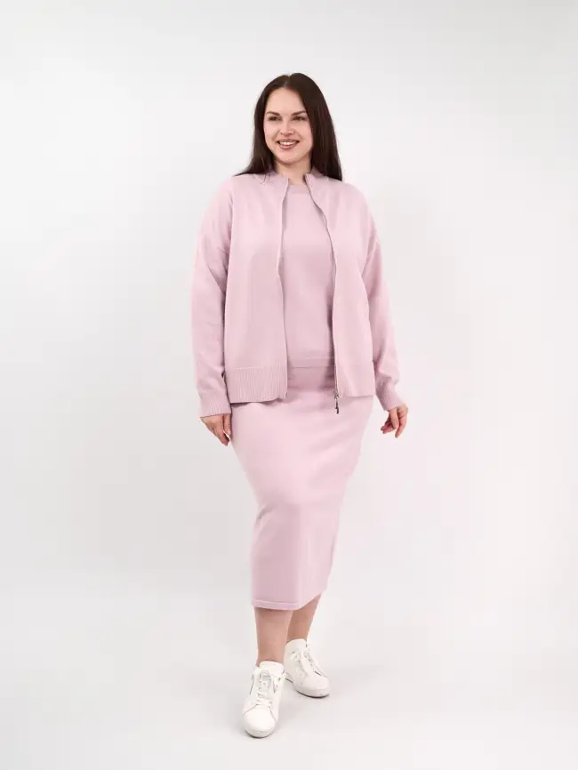 Кофта на молнии 25411 ЭттоПлюс Размер 50-58 фото 44