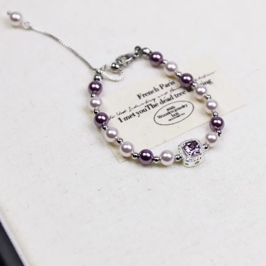 Браслет Лавандовая нежность Б0058-1 фото 2