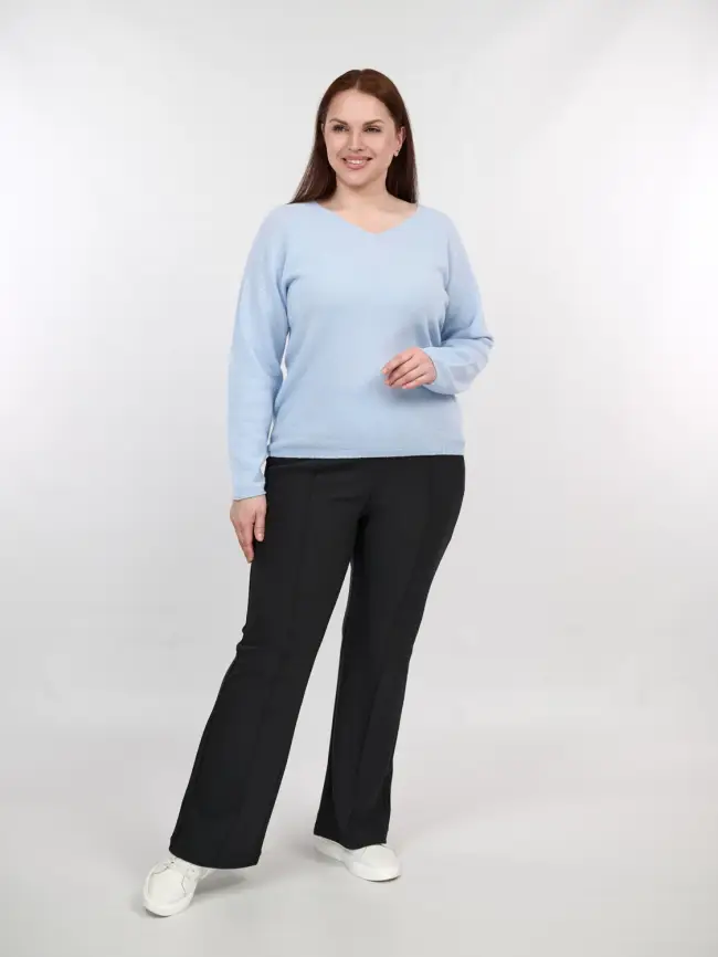 Джемпер шерсть,кашемир 25678 Размер 48-56 фото 25