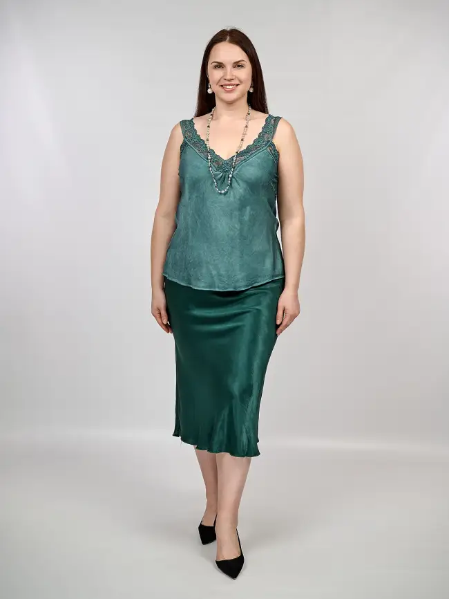 Юбка атлас 9298-1 Размер 48-56 фото 129