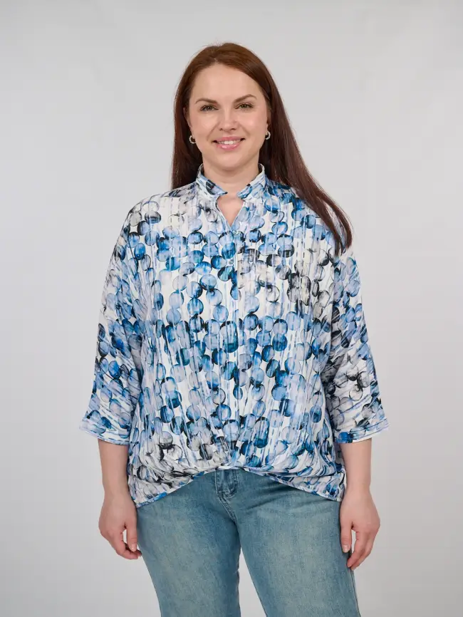 Блуза ЭттоПлюс 34183 Размер 50-58 фото 1