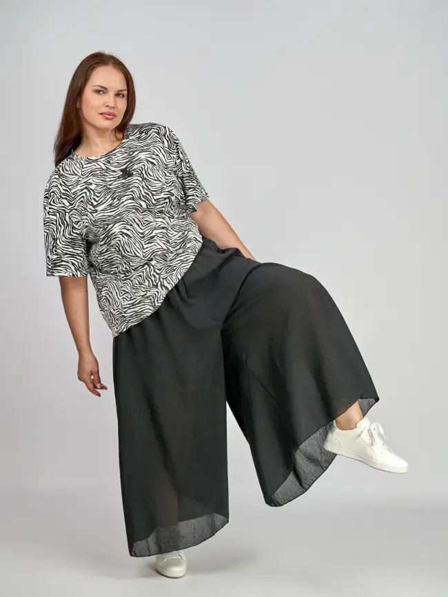 Брюки юбка 2095 Размеры 46-58 фото 19