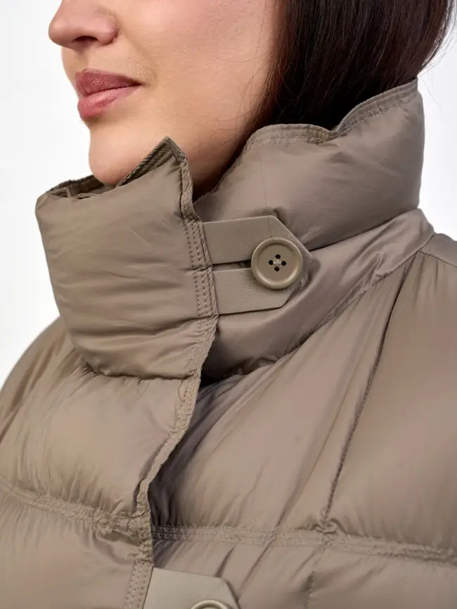 Полупальто пуховое 202416 Размер 50-56 фото 9