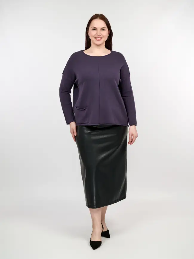 Джемпер ЭттоПлюс 1235 Размер 48-56 фото 3