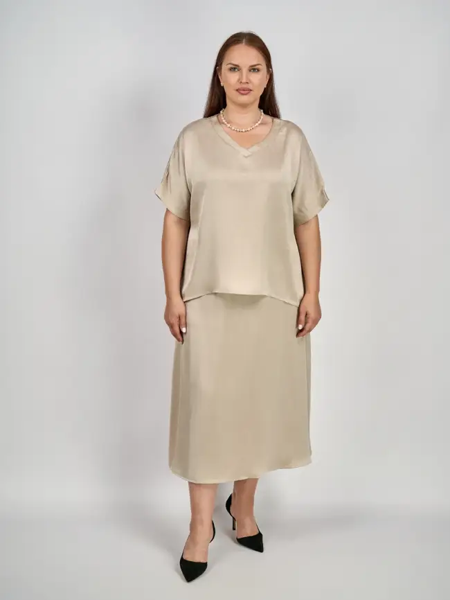 Юбка ЭттоПлюс 1001-1 Размеры 52-58 фото 28