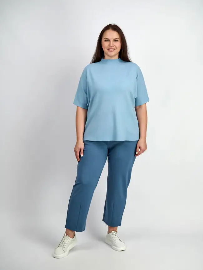 Джемпер короткий рукав ЭттоПлюс 707 Размер 50-58 фото 89