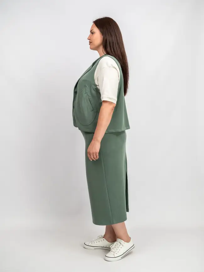 Костюм с юбкой 0012 Размеры 52-58 фото 3