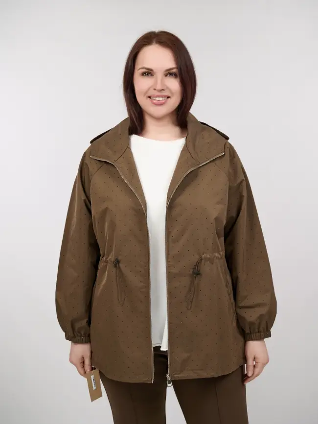 Ветровка со стразами 1633 Размер 50-58 фото 16