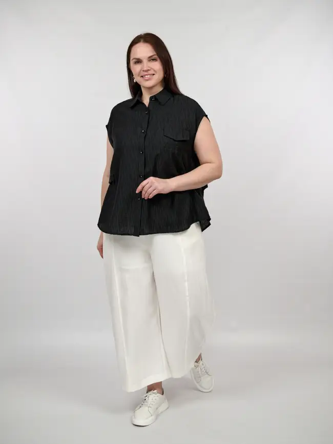 Брюки палаццо 38317 размер 54- 58 фото 3